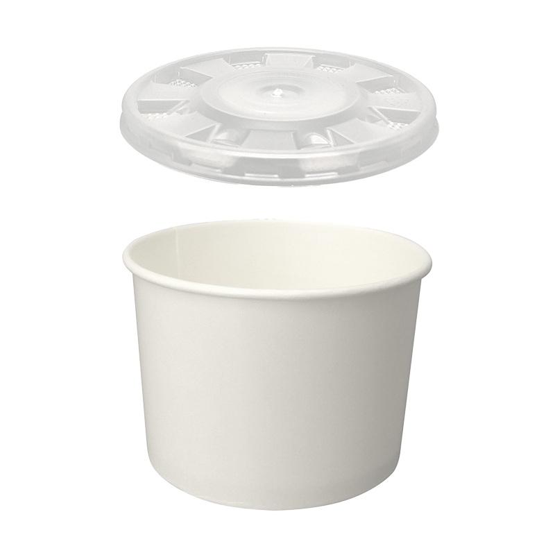 Food to go - Eatwell white, 400 ml (with lid)