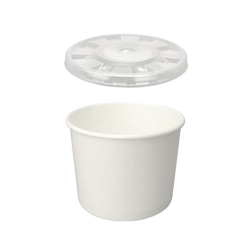 Food to go - Eatwell white, 300 ml (with lid)