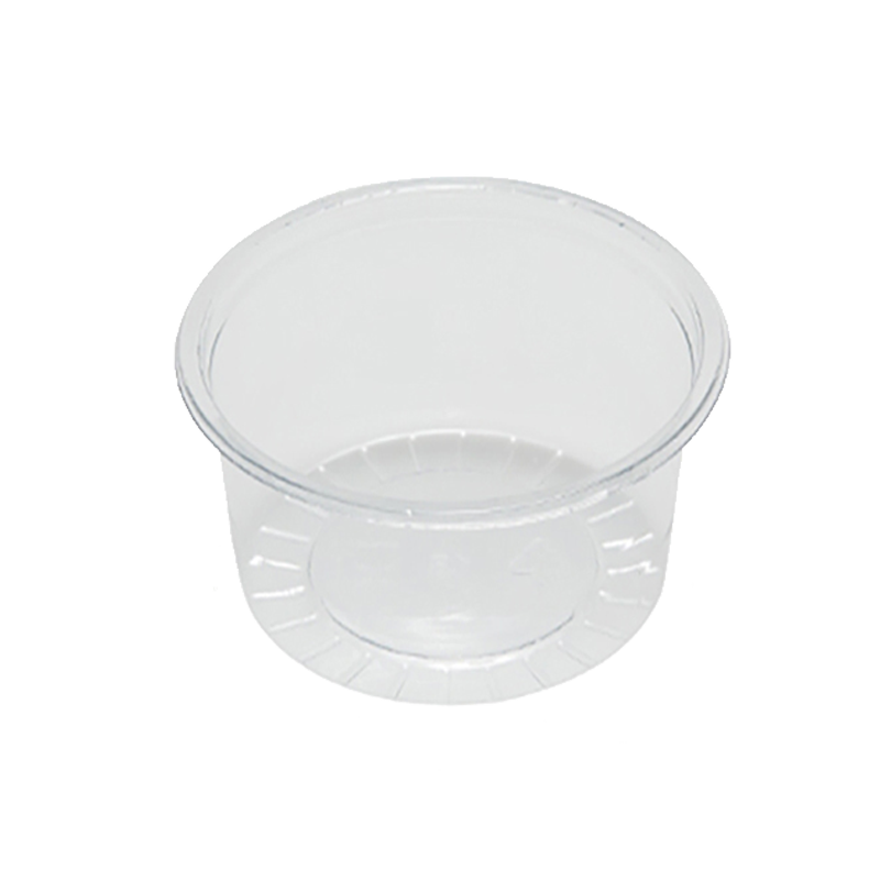 rPET packaging cup, 80 ml