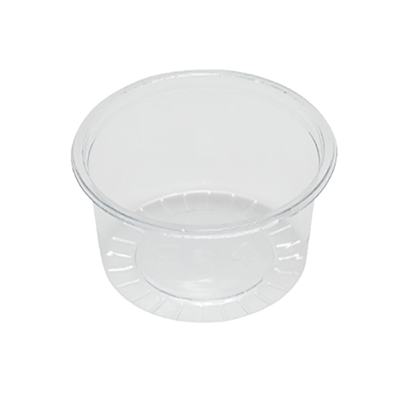 rPET packaging cup, 100 ml