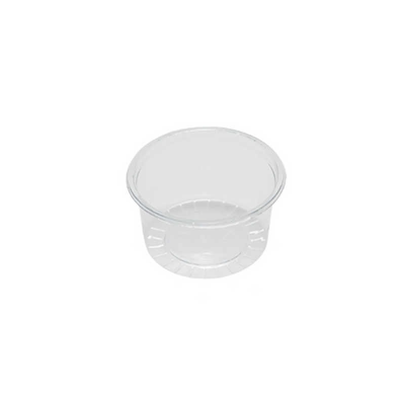 rPET packaging cup, 80 ml