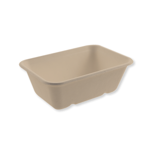 Fiber meal tray, 1000ml / 1-comp
