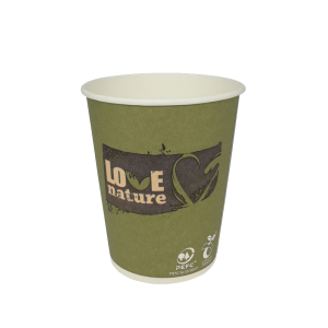 BioWare™ Paper hot cup - Love Nature, 150 ml (vending capable)