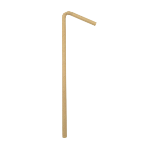 Paper straw - flex+kraft, 240 x 6 mm