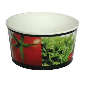 Paper salad bowl, 1000 ml