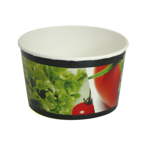 Paper salad bowl, 600 ml