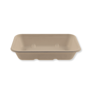 Fiber meal tray, 450ml / 1-comp