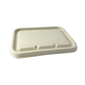 Fiber lid for meal tray