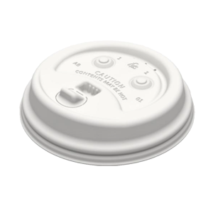 Bioware™ Fiber Generic Tear Tab Lid, 90 mm