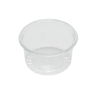 rPET packaging cup, 80 ml