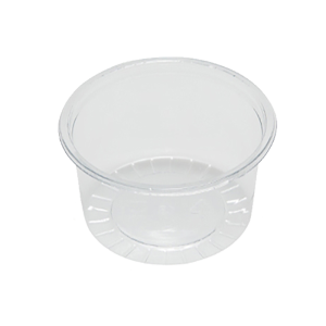 rPET packaging cup, 100 ml