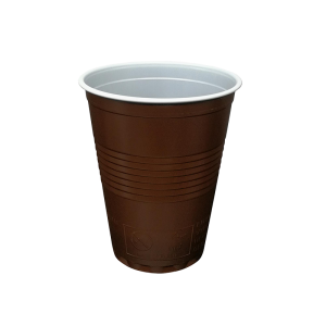PS Vending cup, 150 ml (brown-white)