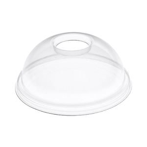 PET Dome Lid with hole ø 95 mm