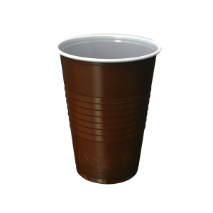 PS Vending cup, 180 ml (brown-white)