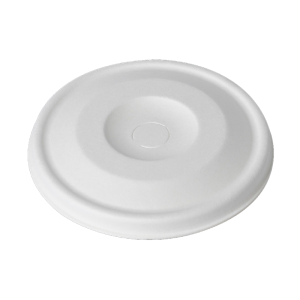 Fiber Flat Lid with straw hole, ø 90 mm