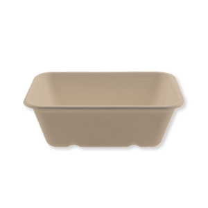 Fiber meal tray, 650ml / 1-comp