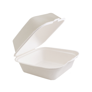 Bioware™ Fiber Hamburger Box, 15x15cm (NGRB)