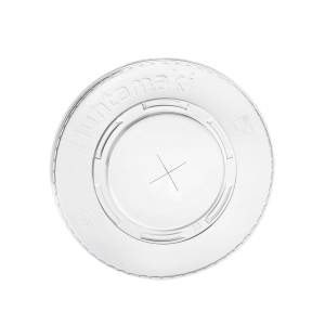 rPET Flat lid with crosshole ø 95 mm (100% rPET)