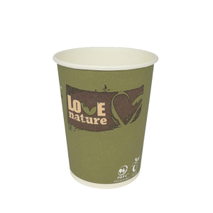 BioWare™ Paper hot cup - Love Nature, 200 ml