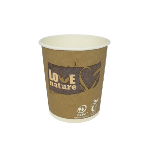 BioWare™ Paper hot cup - Love Nature, 100 ml
