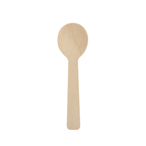 Wooden teaspoon - coated, 96 mm