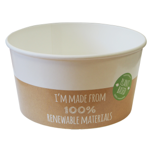 Paper Salad bowl, 1000 ml (Plantbased material range)