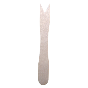 Wooden snack fork - uncoated, 85 mm