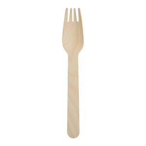 Wooden fork - coated, 185 mm