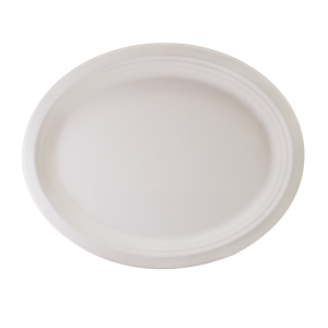 Fiber Plate, oval 26 x 20 cm (NGRB)