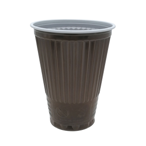 PS Thermo-Vending cup, 150 ml (brown-white)