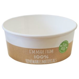 Paper Salad bowl, 750 ml (Plantbased material range)