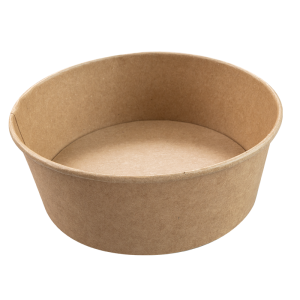 PAPER 1300ML ROUND BOWL FSC KRAFT, PE