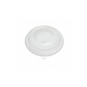 PLASTIC LID Ø187mm FOR 1000-1300ML PAPER ROUND BOWLS (rPET)